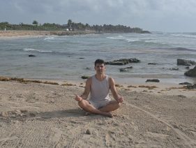 captura medita playa